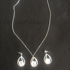 Necklace with matching earrings
